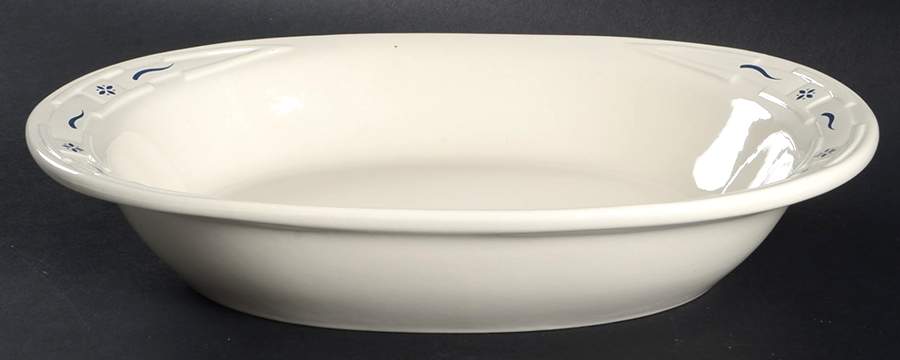 Woven Traditions Classic Blue 13" Oval Baker by Longaberger-1