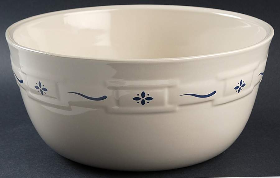 Woven Traditions Classic Blue 10" Bowl for 8-in-1 Entertainer Set by Longaberger-1
