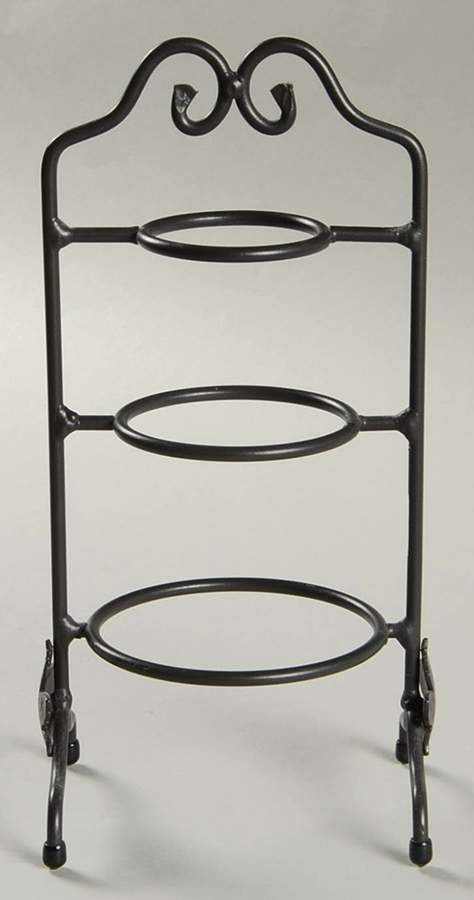 Woven Traditions Classic Blue 3 Tier Metal Stand for Miniature Mixing Bowls by Longaberger-1