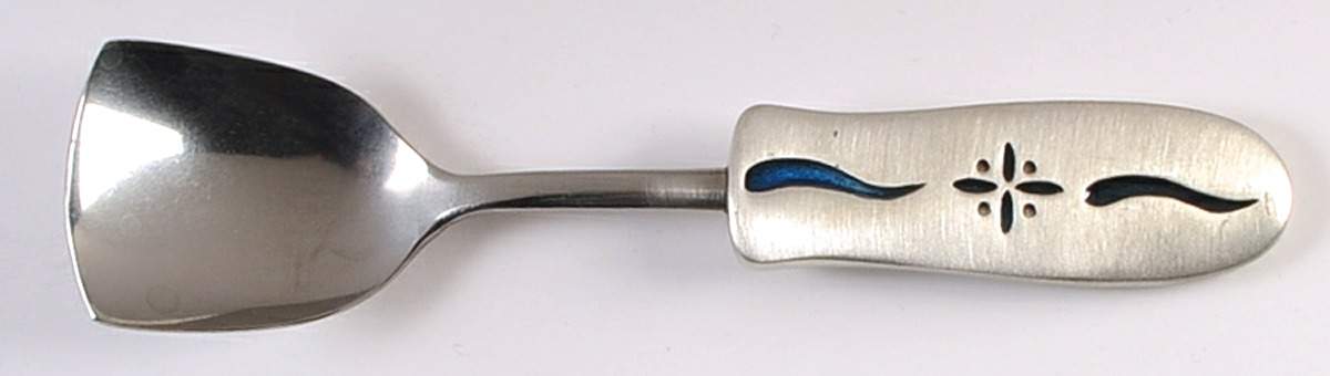 Woven Traditions Classic Blue Sugar Spoon-All Stainless by Longaberger-1
