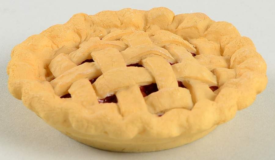 Woven Traditions Classic Blue Resin Miniature Pie by Longaberger-1