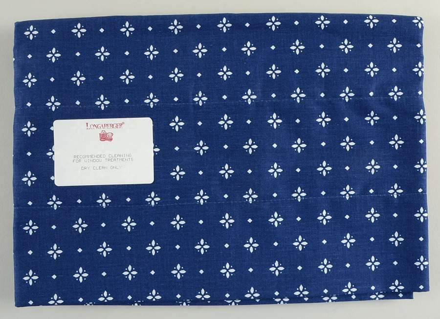 Woven Traditions Classic Blue 75" X 18" Curtain/Valance by Longaberger-1