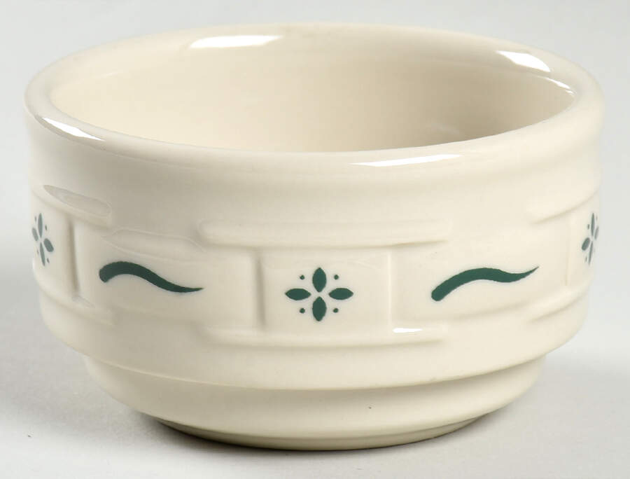Woven Traditions Heritage Green Custard Cup/Dip by Longaberger-1