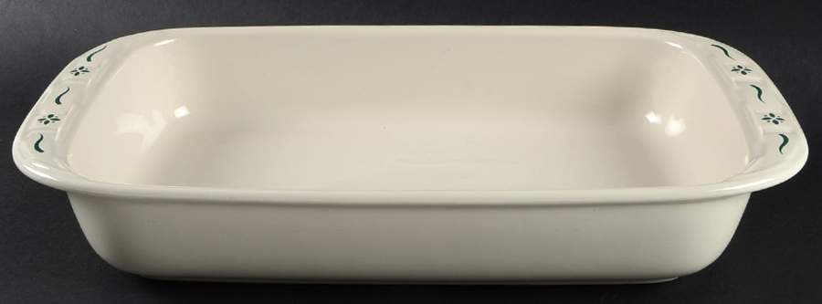 Woven Traditions Heritage Green 16" Rectangular Baker by Longaberger-1