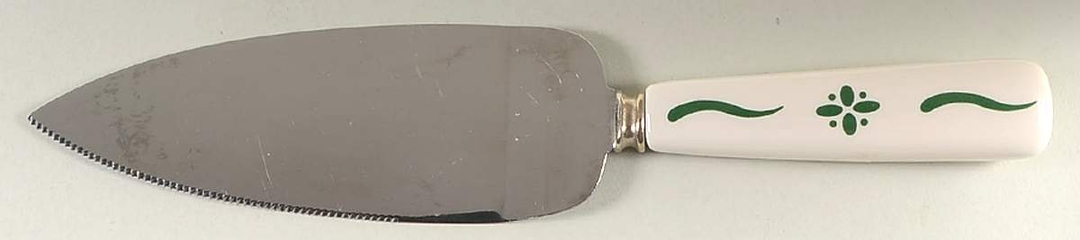 Woven Traditions Heritage Green Pie & Cake Server with Stainless Blade by Longaberger-1