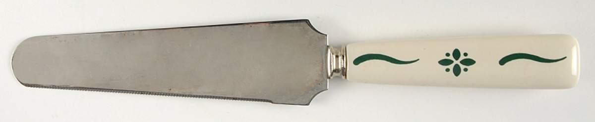 Woven Traditions Heritage Green Pie & Cake Server with Stainless Blade by Longaberger-1