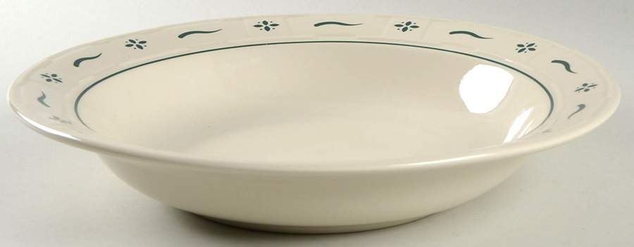 Woven Traditions Heritage Green 12" Large Salad Serving Bowl by Longaberger-1