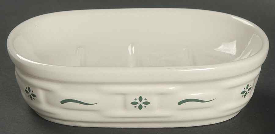 Woven Traditions Heritage Green Soap Dish by Longaberger-1