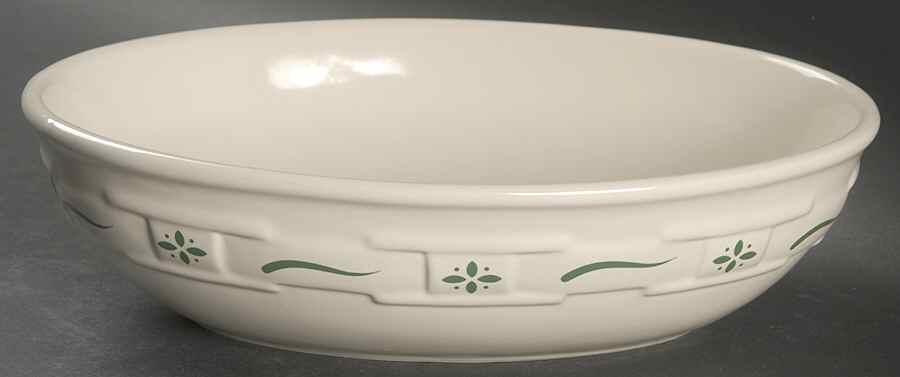 Woven Traditions Heritage Green 11" Oval Vegetable Bowl by Longaberger-1