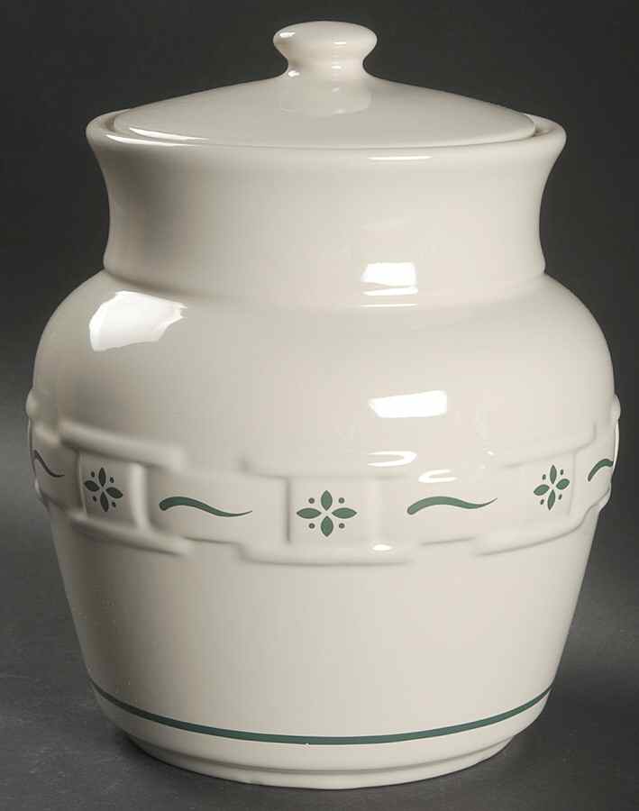 Woven Traditions Heritage Green Large Canister & Lid by Longaberger-1