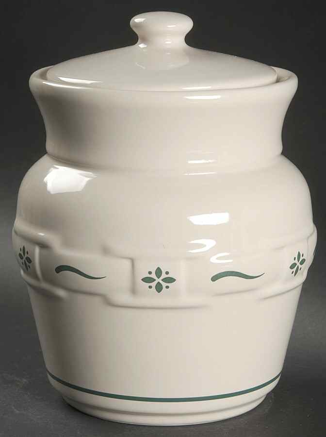 Woven Traditions Heritage Green Small Canister & Lid by Longaberger-1