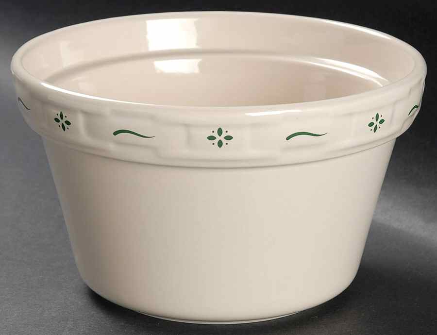 Woven Traditions Heritage Green 1 Qt Round Casserole No Lid by Longaberger-1
