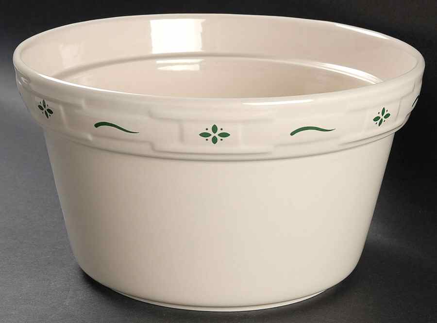 Woven Traditions Heritage Green 2 Qt Round Covered Casserole No Lid by Longaberger-1