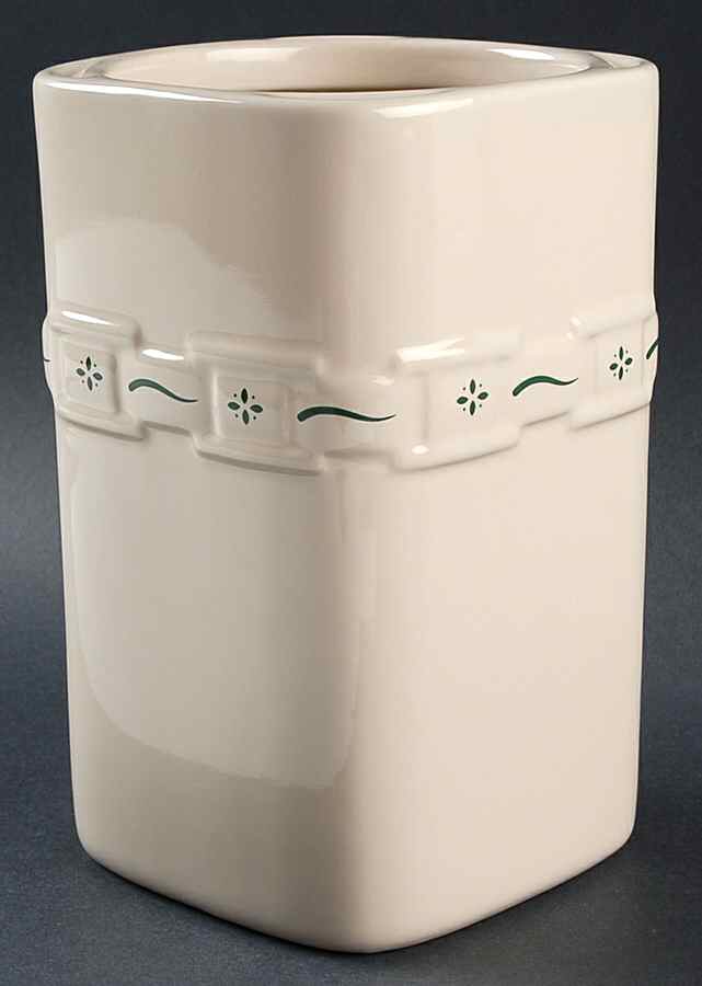 Woven Traditions Heritage Green Large Square Canister No Lid by Longaberger-1