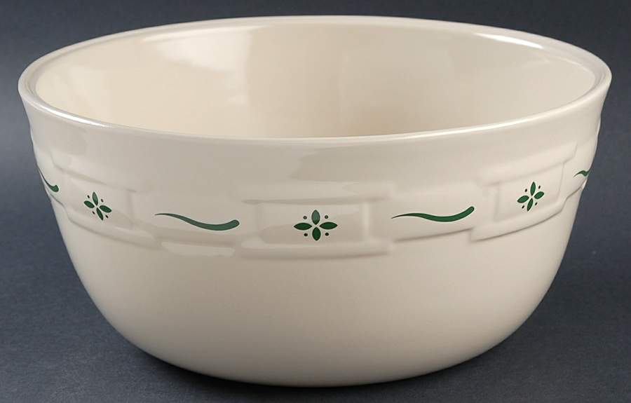Woven Traditions Heritage Green 10" Bowl for 8-in-1 Entertainer Set by Longaberger-1