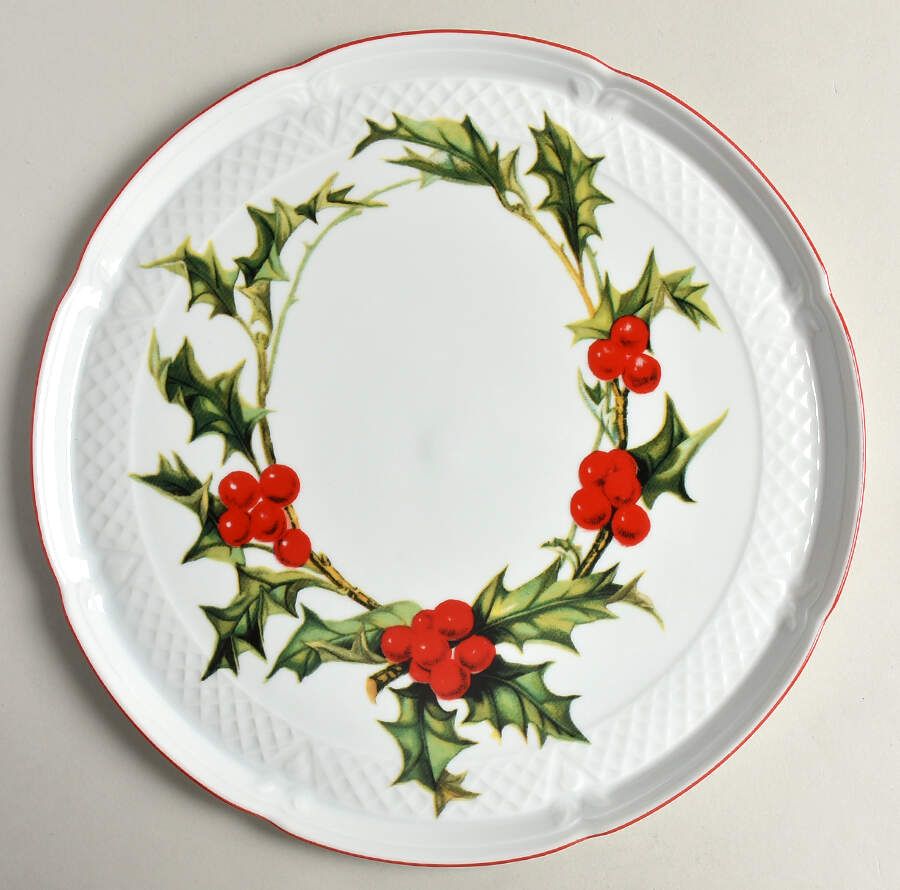 Holly Cake Plate by Louis Lourioux-1