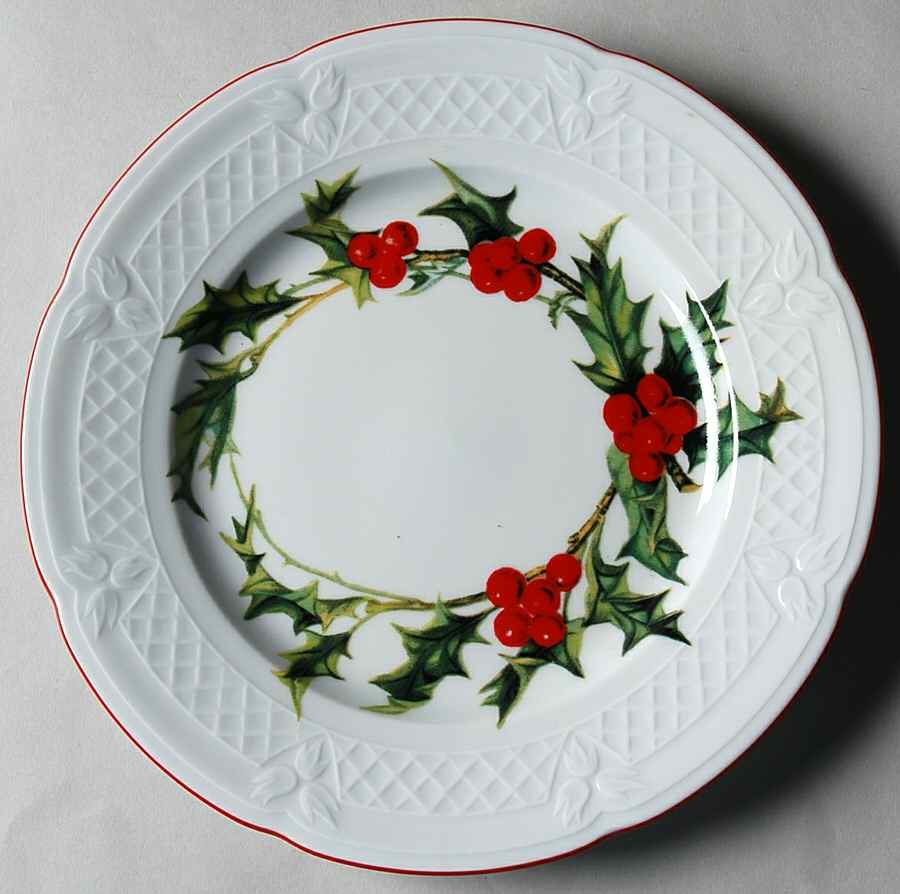 Holly Salad Plate by Louis Lourioux-1