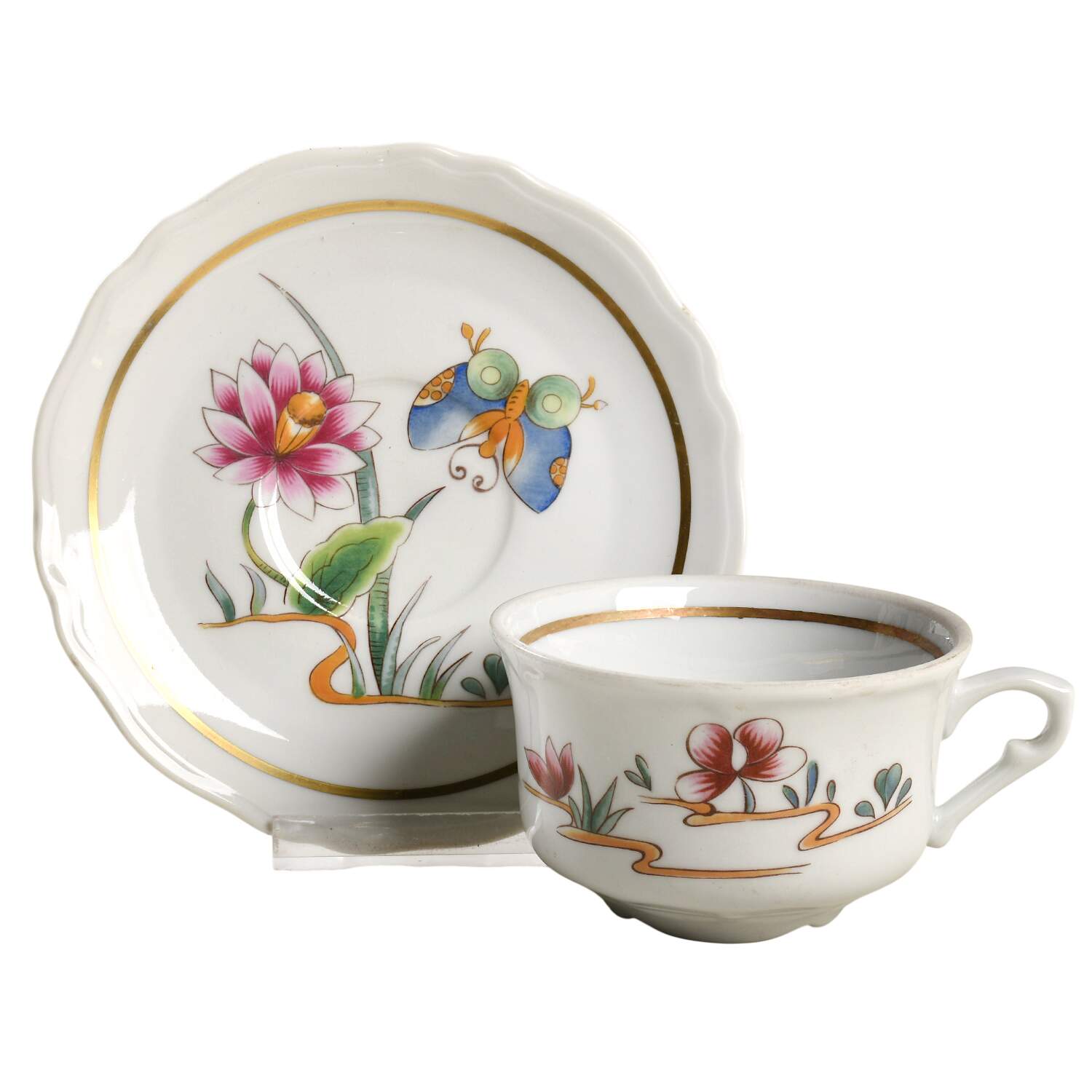 LOL1 Flat Cup & Saucer Set by Louis Lourioux-1