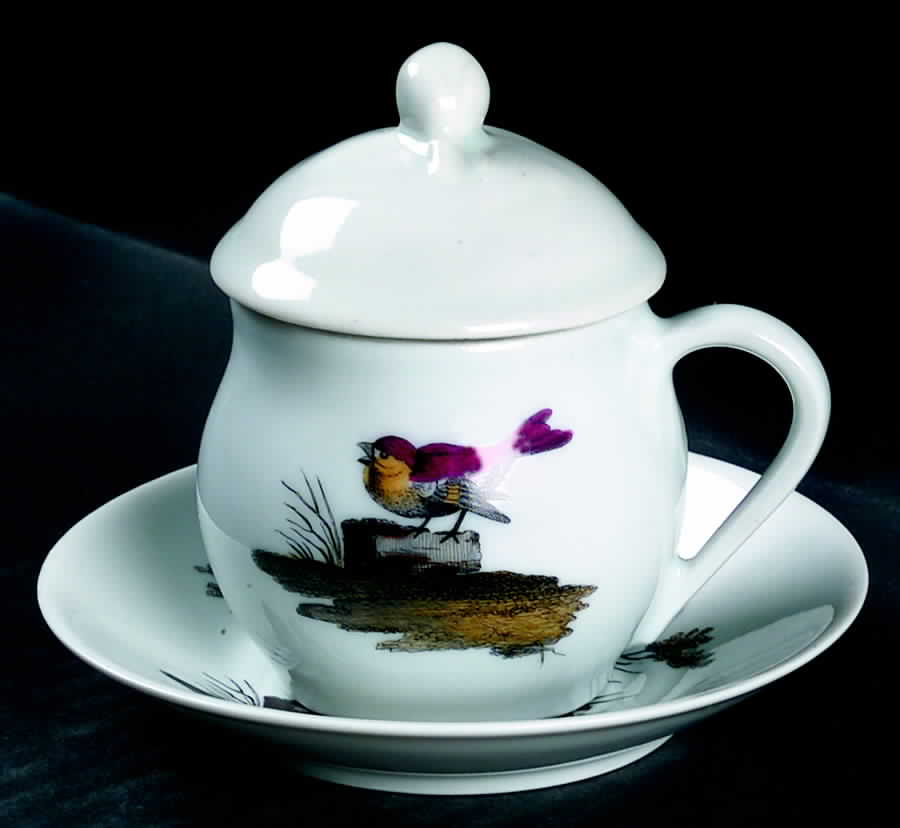 LOL4 3-Piece Pot de Creme with Underplate by Louis Lourioux-1