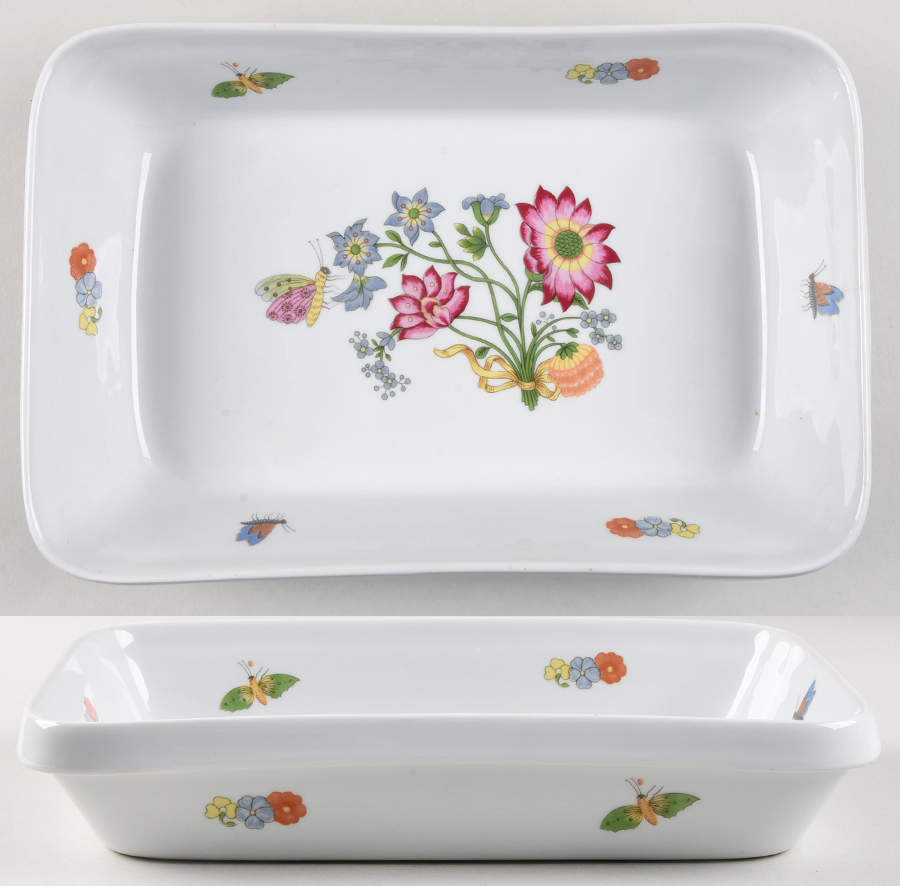 Meissen 11" Rectangular Baker by Louis Lourioux-1