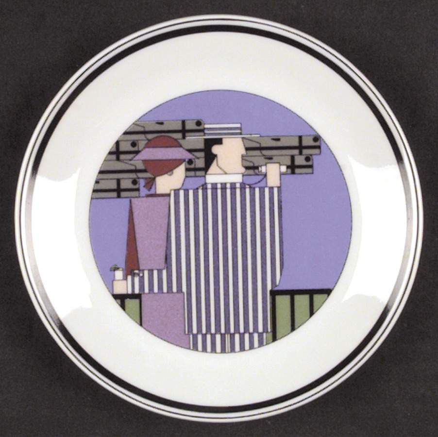 Roaring Twenties Bread & Butter Plate by Louis Lourioux-1