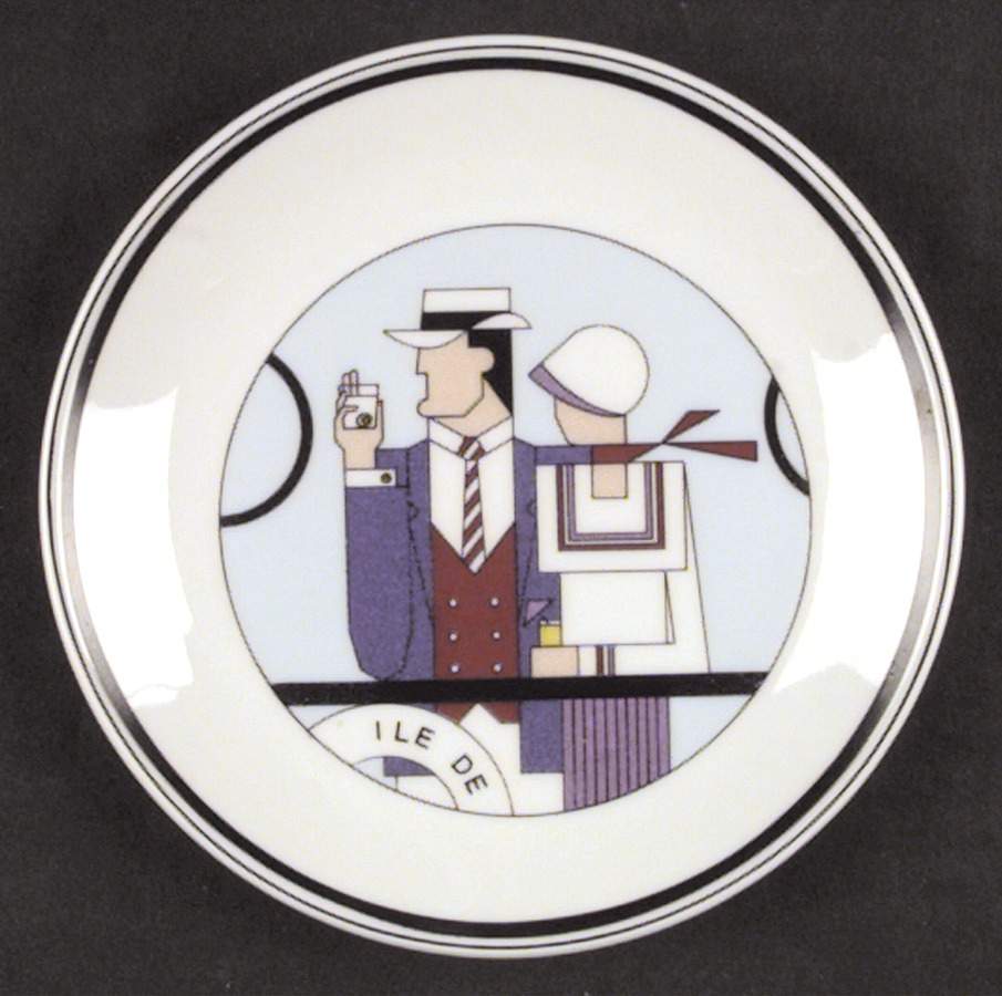 Roaring Twenties Bread & Butter Plate by Louis Lourioux-1