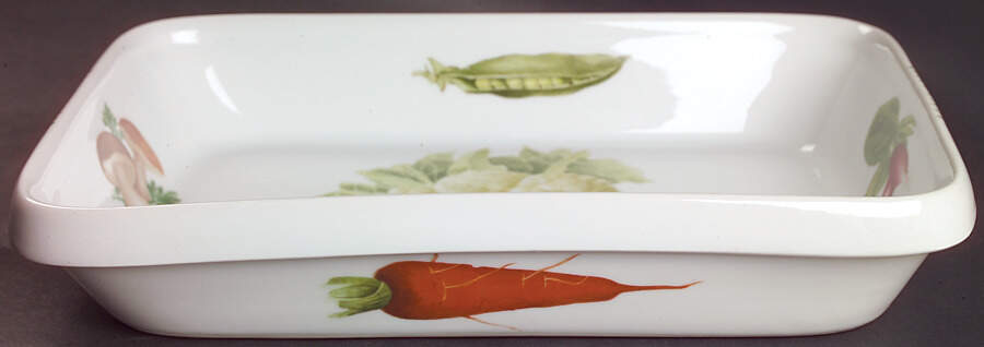Vegetables 11" Rectangular Baker by Louis Lourioux-1