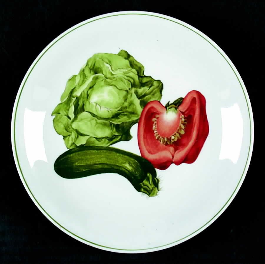 Vegetables Bread & Butter Plate by Louis Lourioux-1