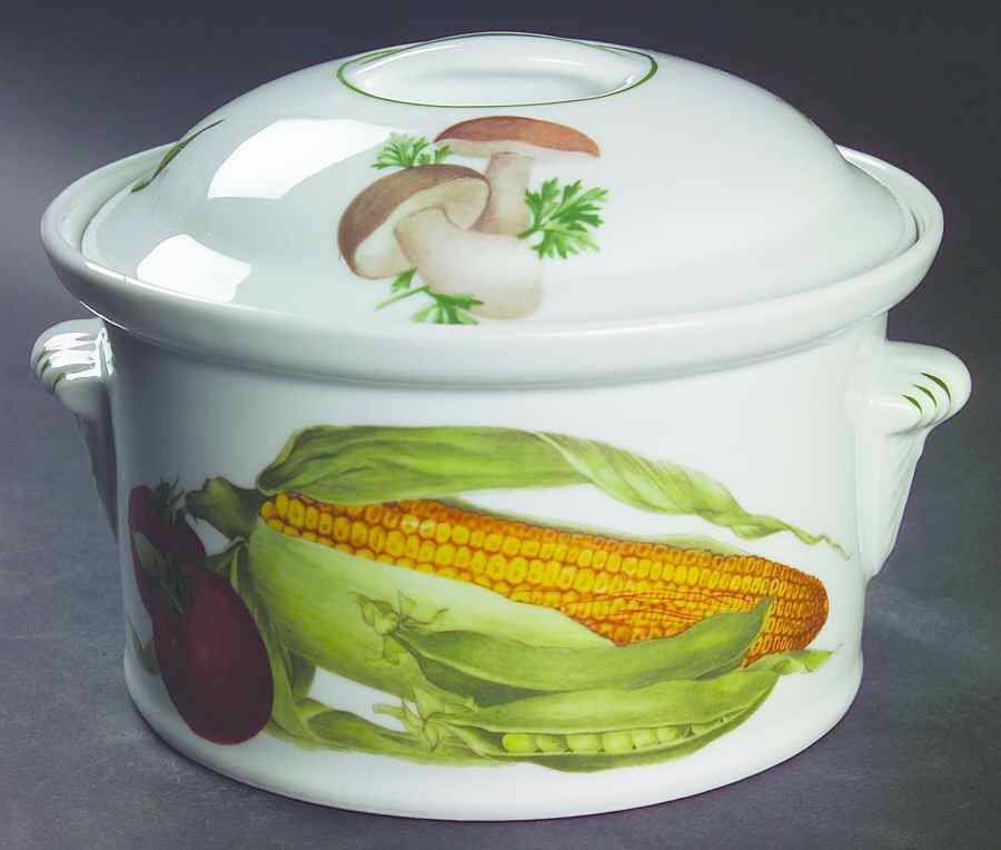 Vegetables 1 Qt Round Covered Casserole by Louis Lourioux-1
