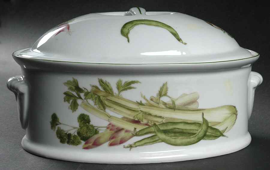 Vegetables 3 Quart Oval Covered Casserole by Louis Lourioux-1