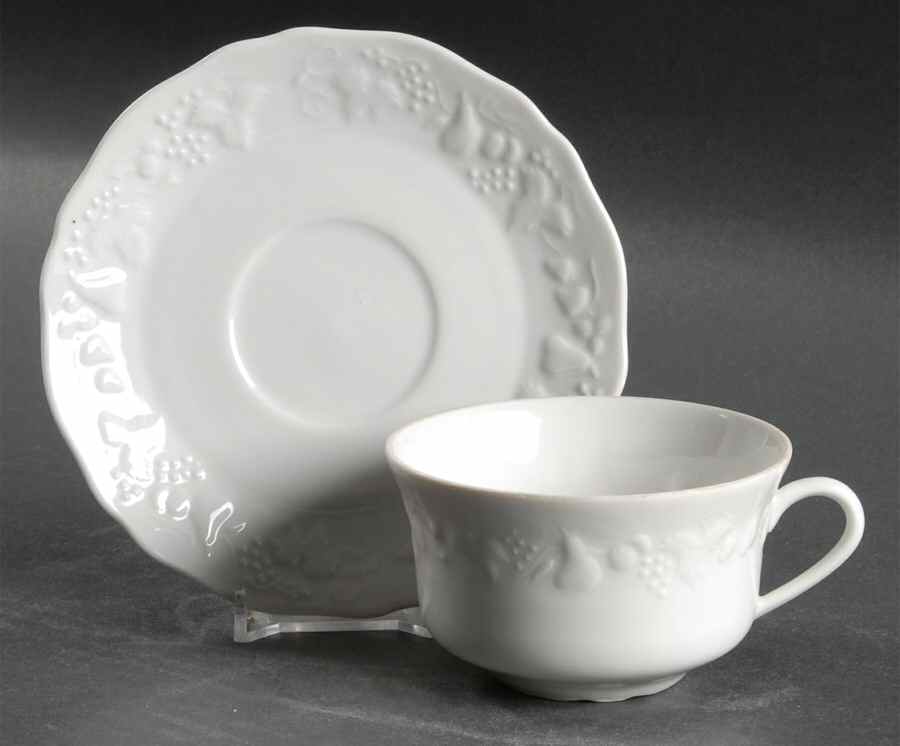 Vouvray Flat Cup & Saucer Set by Louis Lourioux-1