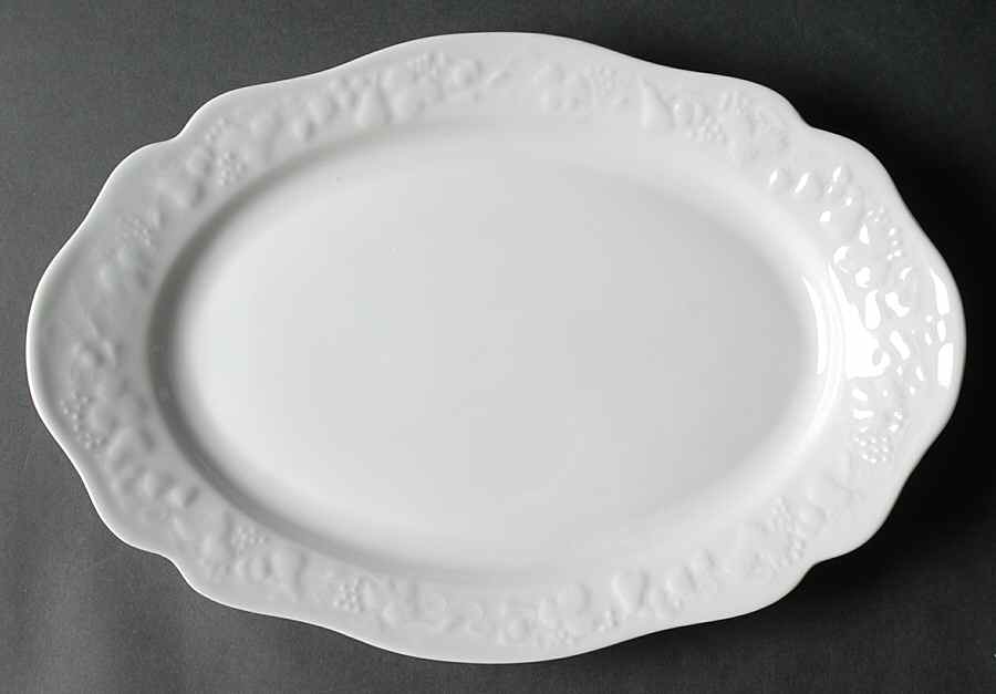 Vouvray 14" Oval Serving Platter by Louis Lourioux-1