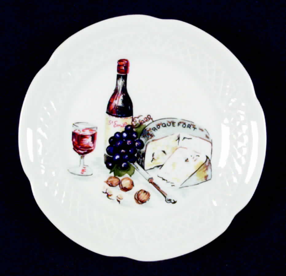 Wine & Cheese Canape Plate by Louis Lourioux-1