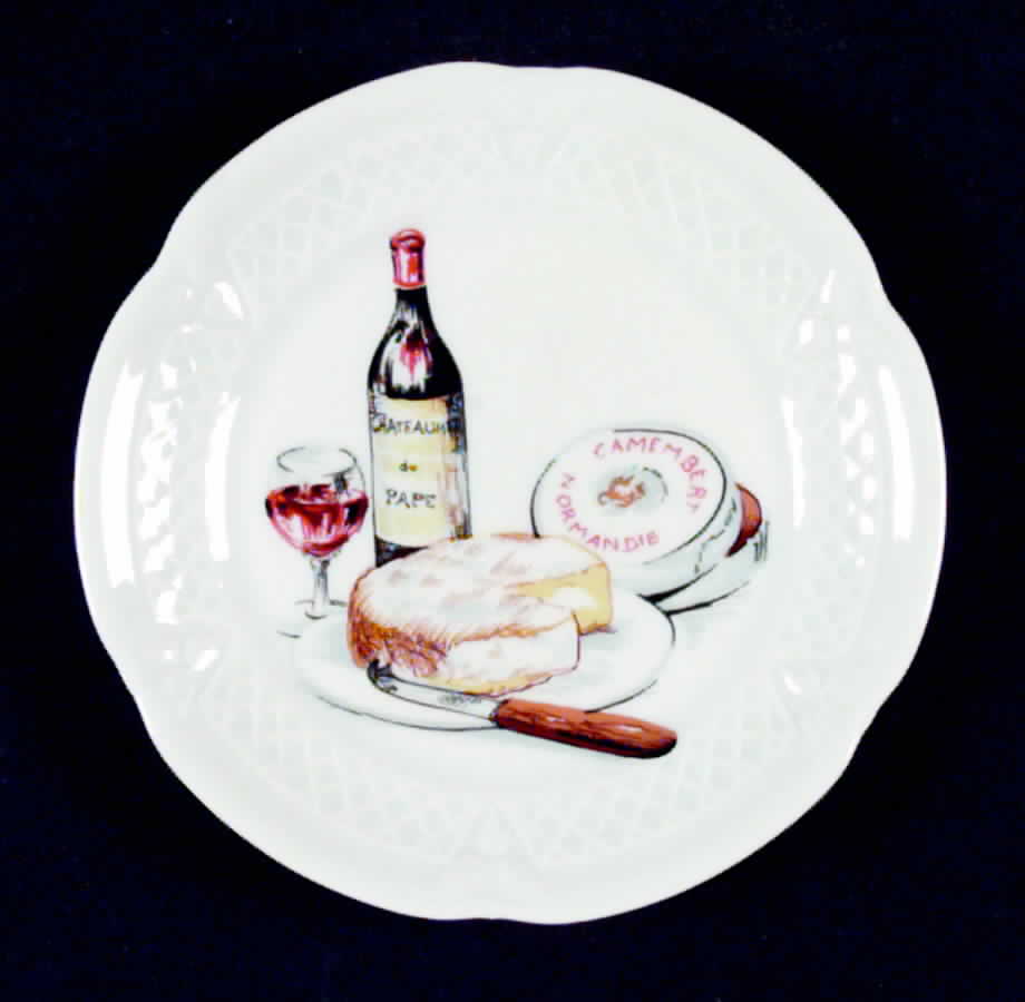 Wine & Cheese Canape Plate by Louis Lourioux-1