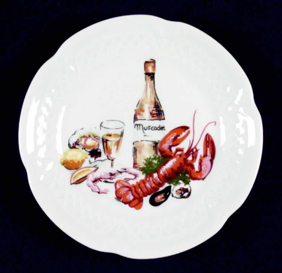 Wine & Cheese Canape Plate by Louis Lourioux-1