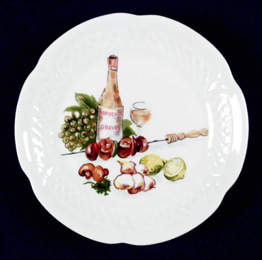 Wine & Cheese Canape Plate by Louis Lourioux-1