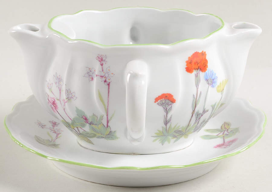 Wild Flower Gravy Separator & Underplate by Louis Lourioux-1