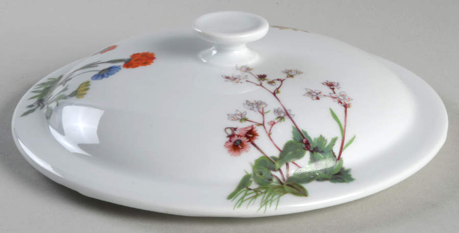 Wild Flower Lid for 1.25 Qt Round Casserole by Louis Lourioux-1