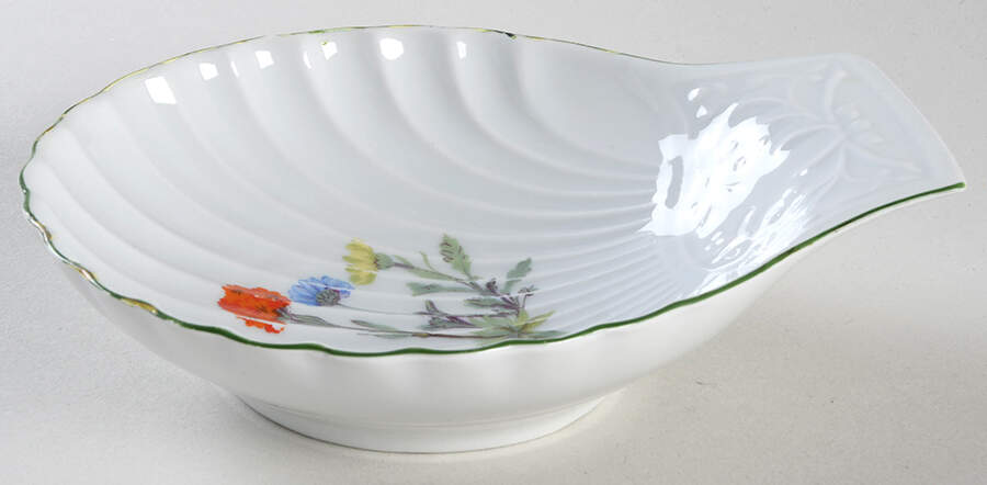 Wild Flower 6" Shell Shaped Dish by Louis Lourioux-1