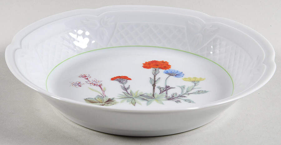 Wild Flower Coupe Soup Bowl by Louis Lourioux-1