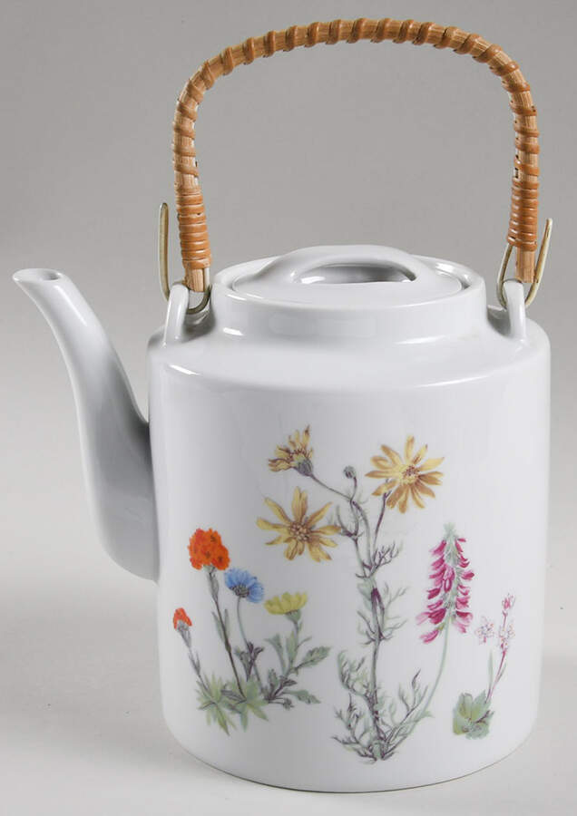 Wild Flower Teapot & Lid with Removable Top Handle by Louis Lourioux-1