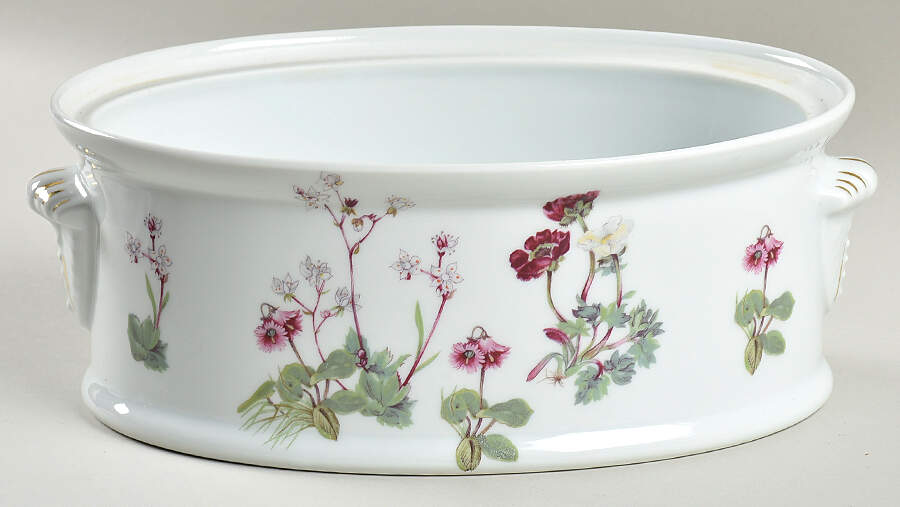 Wild Flower 2 Quart Oval Casserole No Lid by Louis Lourioux-1