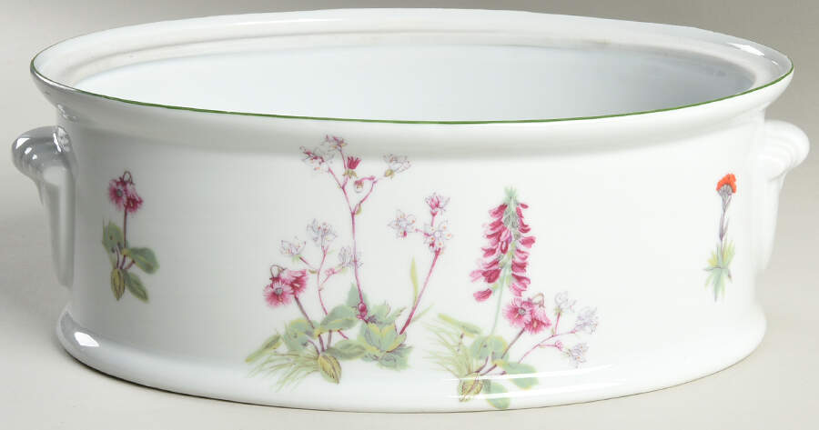 Wild Flower 2.5 Quart Oval Covered Casserole No Lid by Louis Lourioux-1