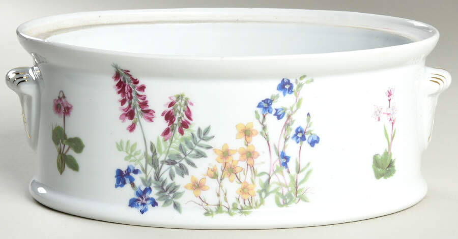 Wild Flower 2.5 Quart Oval Covered Casserole No Lid by Louis Lourioux-1