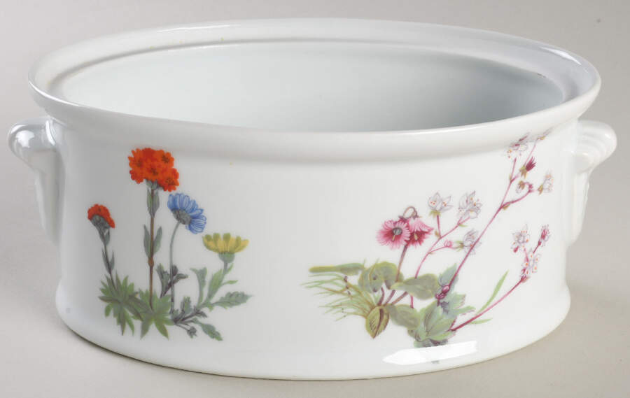 Wild Flower 1 Qt Oval Casserole No Lid by Louis Lourioux-1