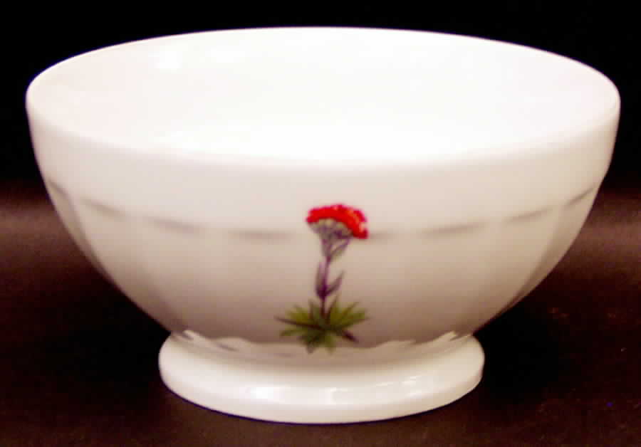 Wild Flower Cranberry Bowl by Louis Lourioux-1