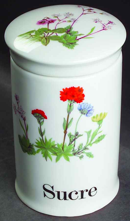Wild Flower Sugar Canister & Lid by Louis Lourioux-1
