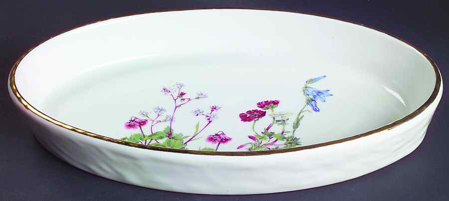 Wild Flower Medium Oval Baker by Louis Lourioux-1