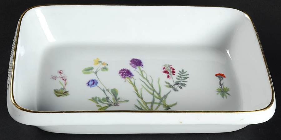Wild Flower 11" Rectangular Baker by Louis Lourioux-1