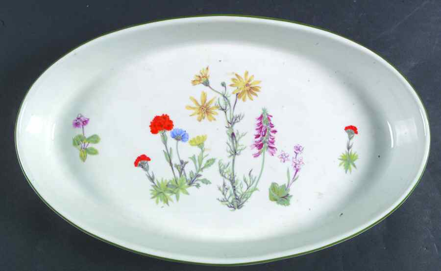 Wild Flower 13" Oval Baker by Louis Lourioux-1